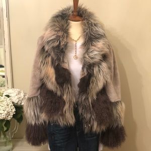 Urban Code faux fur jacket size 10